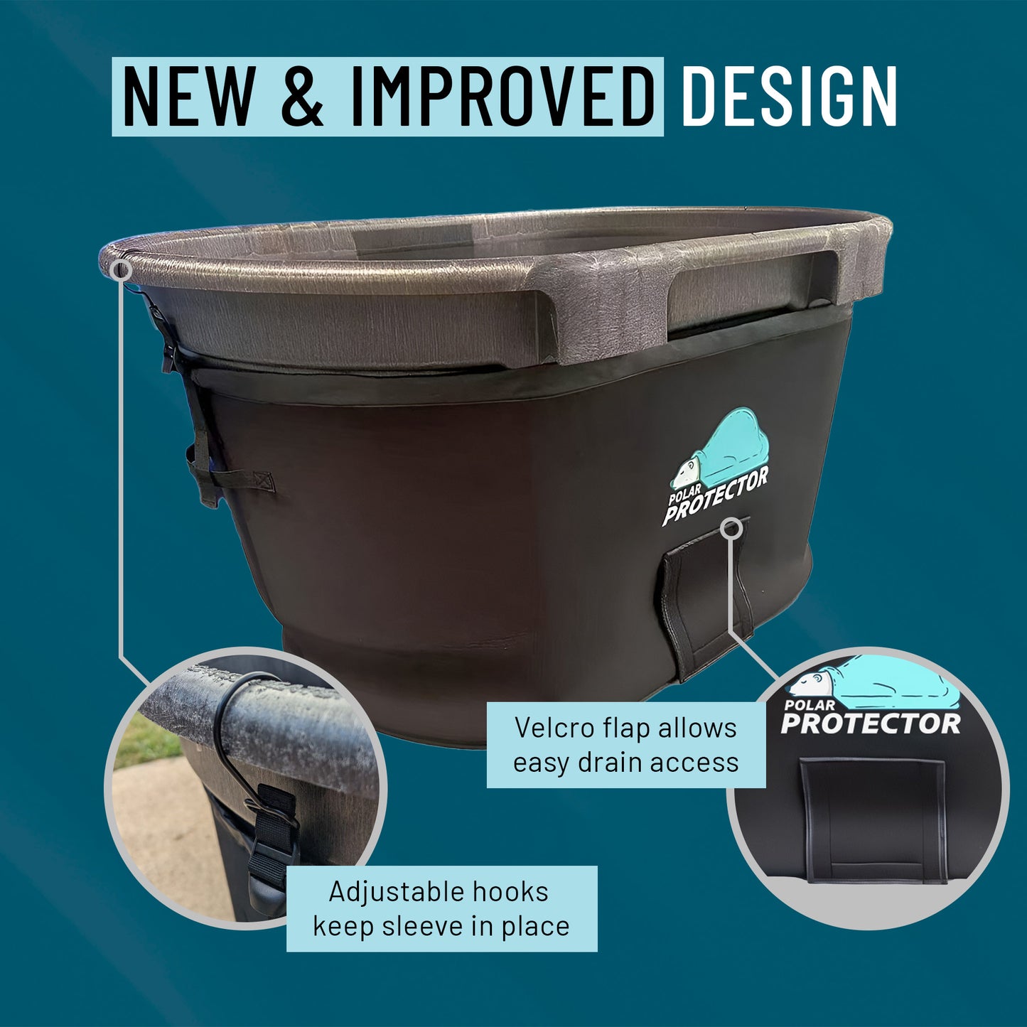 100 Gallon Rubbermaid 5mm Neoprene Insulated Slip for 100 Gallon Oval Stock Tank