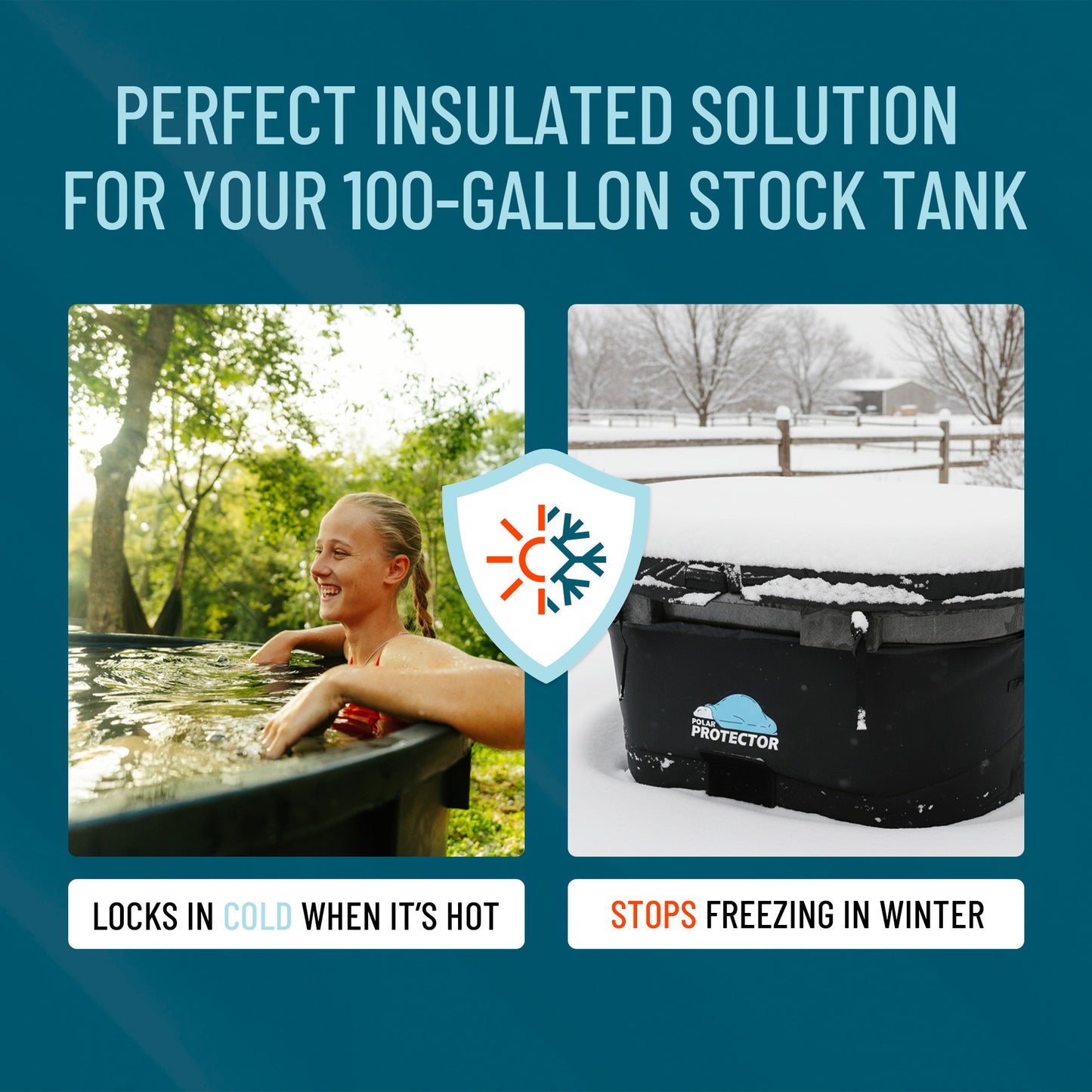 100-Gallon Insulated Hard Stock Tank Cover