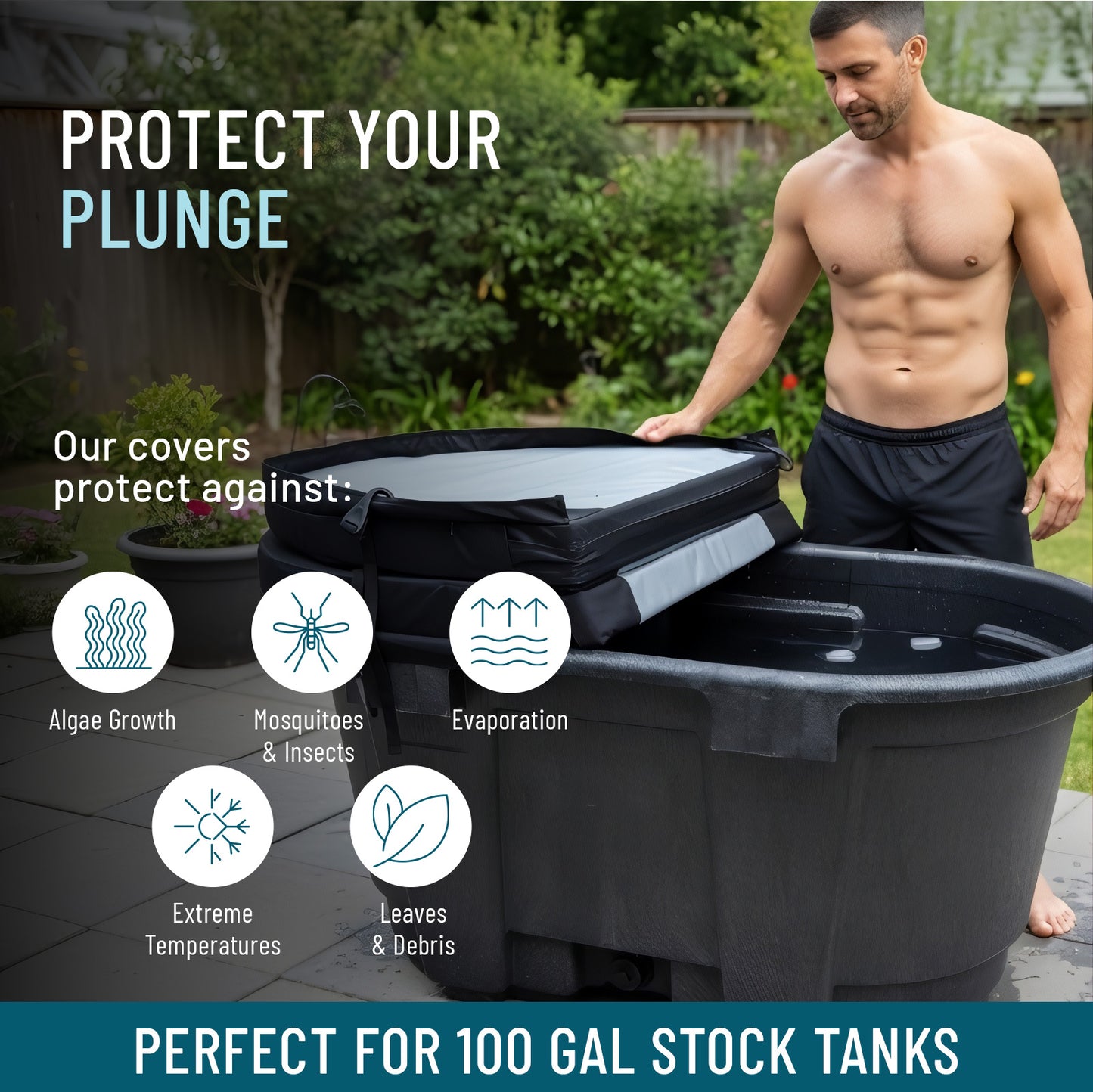 100-Gallon Insulated Hard Stock Tank Cover