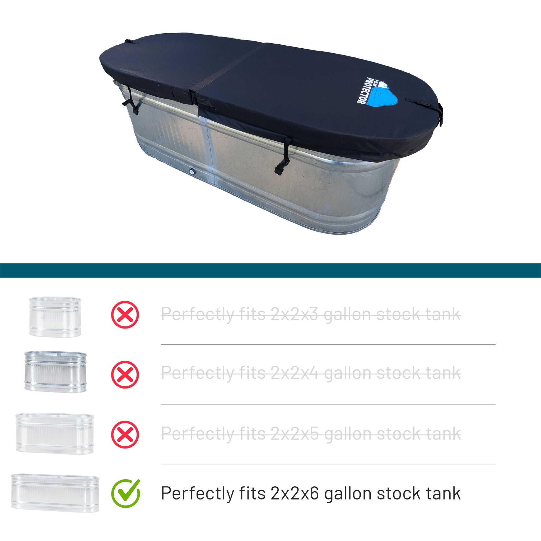 (PRE ORDER)Magnetic Hard Insulated 2 X 2 X 6 Galvanized Stock Tank Cover Hot Tub Cover (Copy)