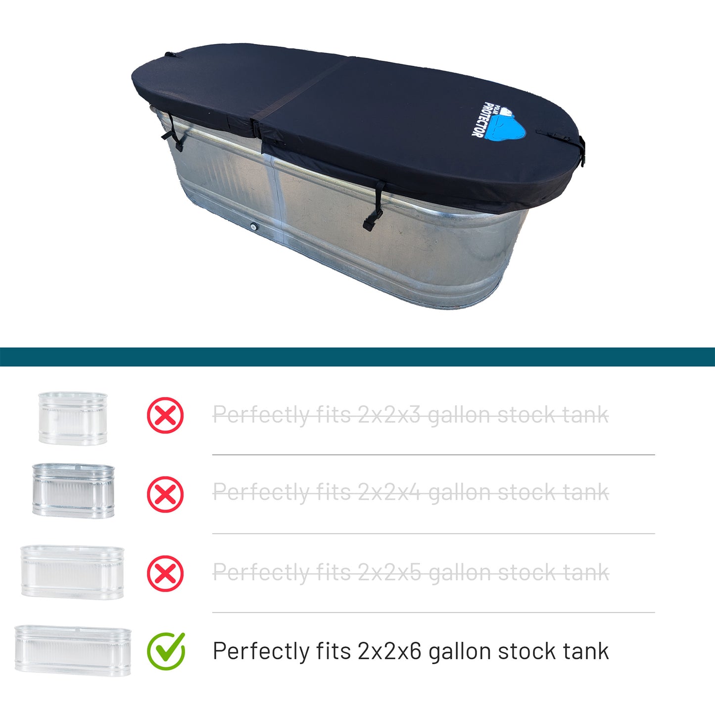(PRE ORDER)Magnetic Hard Insulated 2 X 2 X 6 Galvanized Stock Tank Cover Hot Tub Cover (Copy)