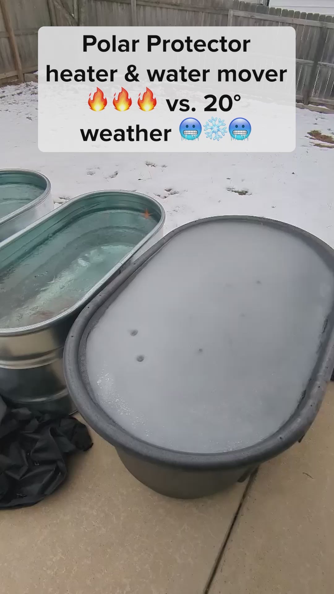 (Pre-Order) Stock Tank Heater + Water Mover De-Icer - Toasty Tank Buddy - Stock tank de-icer and livestock water heater