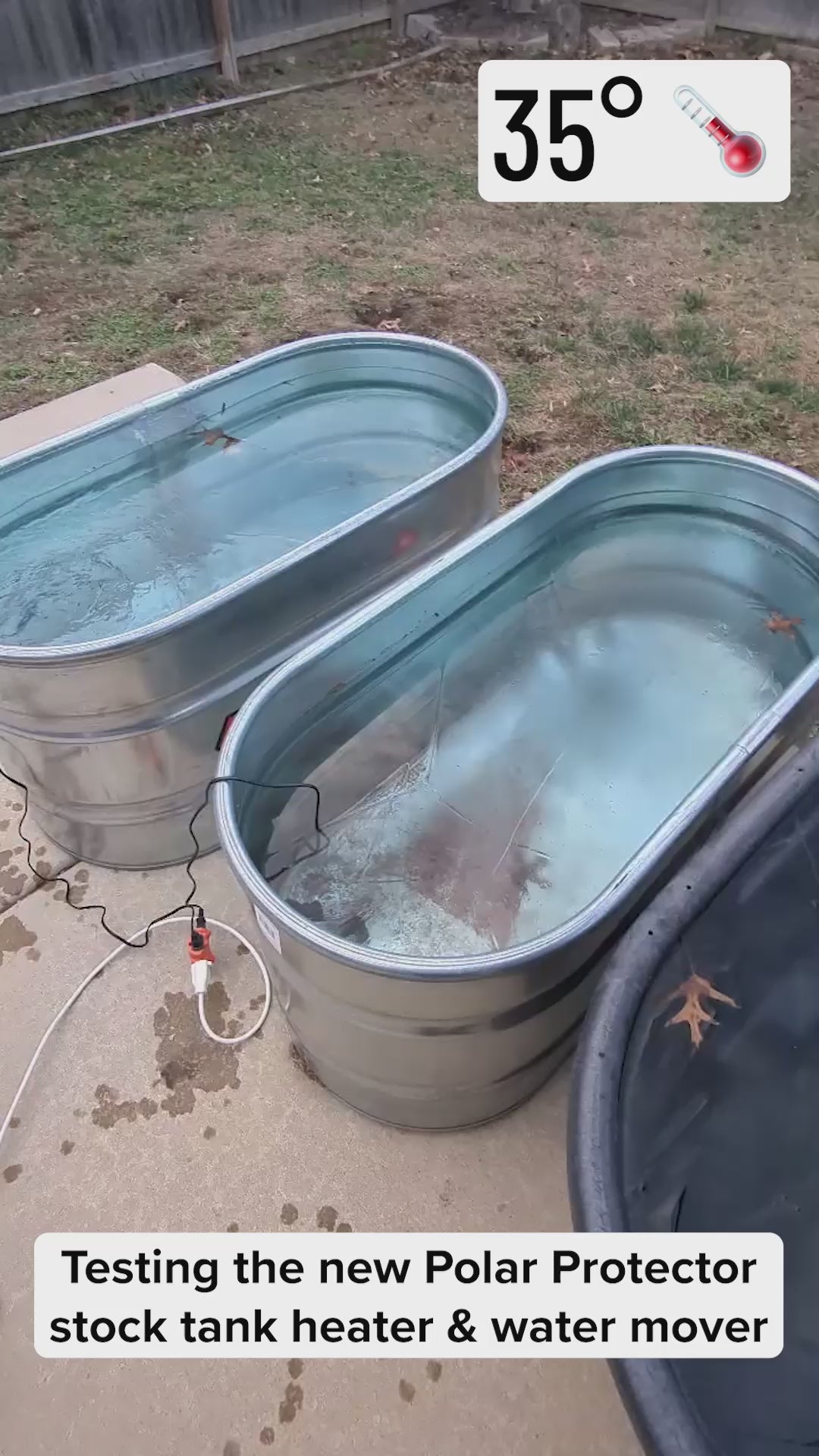 (Pre-Order) Stock Tank Heater + Water Mover De-Icer - Toasty Tank Buddy - Stock tank de-icer and livestock water heater