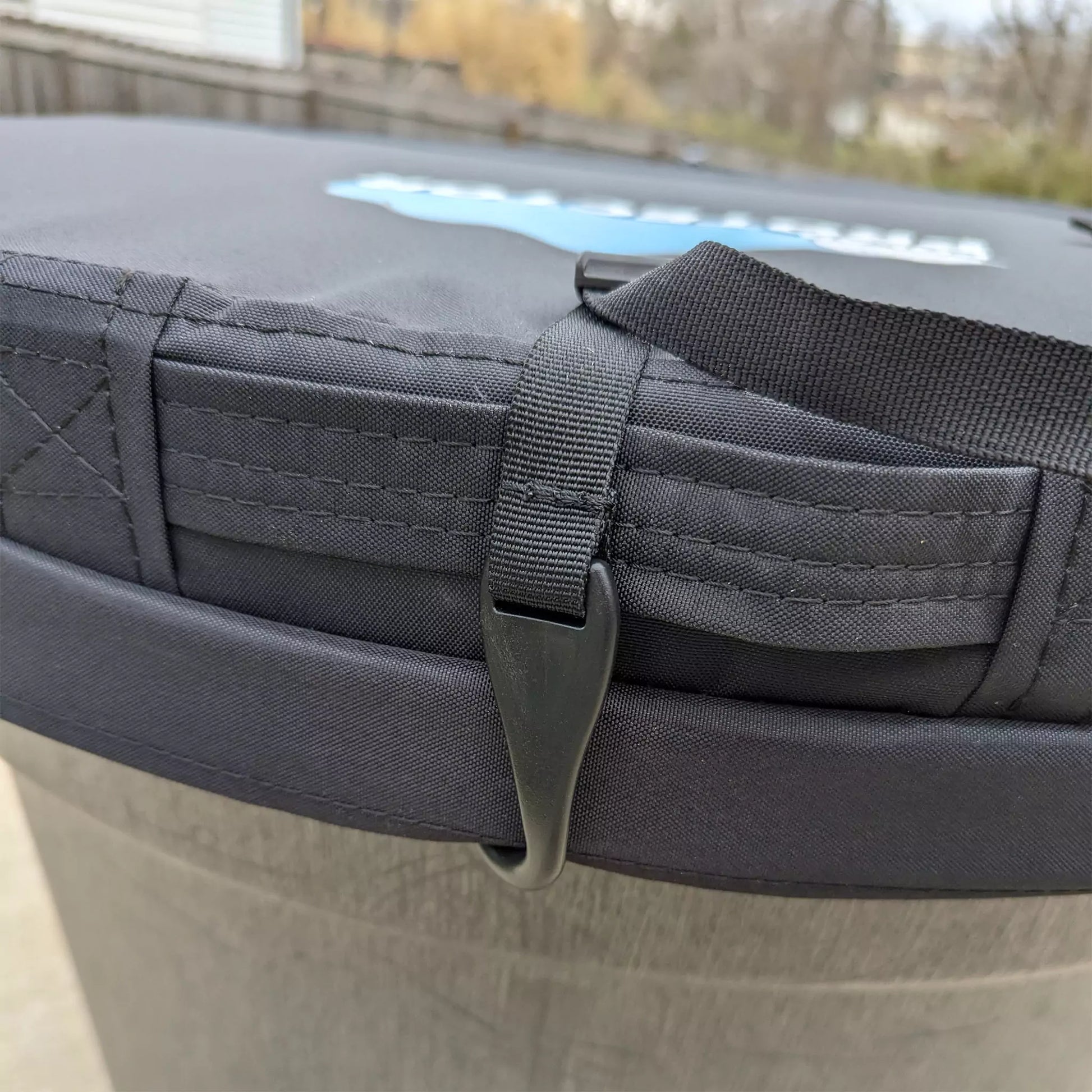 Featuring a 6-point attachment system with hooks and tightening buckles, our insulated hard cover offers a secure and stable fit for your cold plunge stock tank, even in windy conditions.