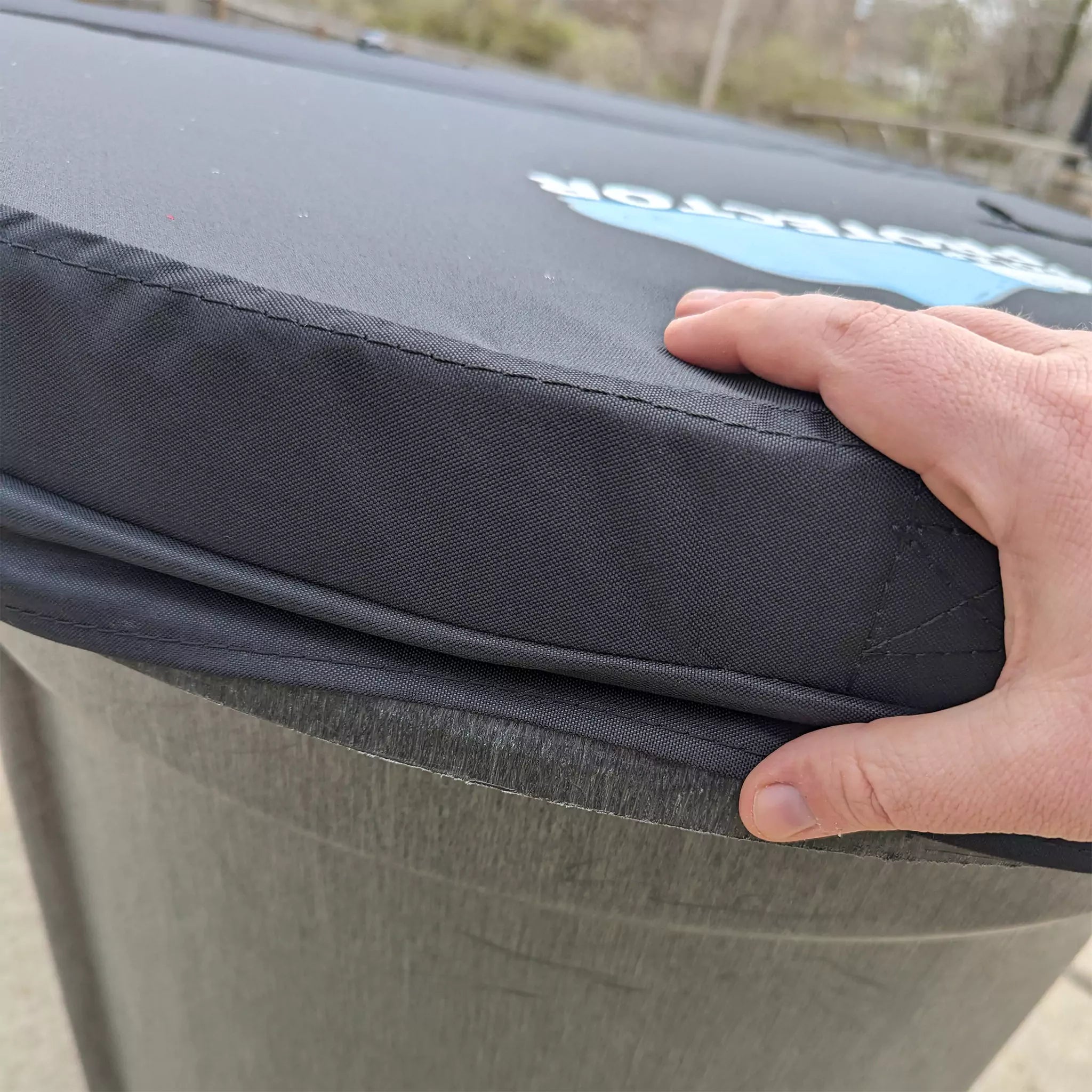 The Polar Protector hard insulated stock tank cover features 2.5 inches of insulated foam and a patented design to create a tight seal, locking in cold or hot temperatures.