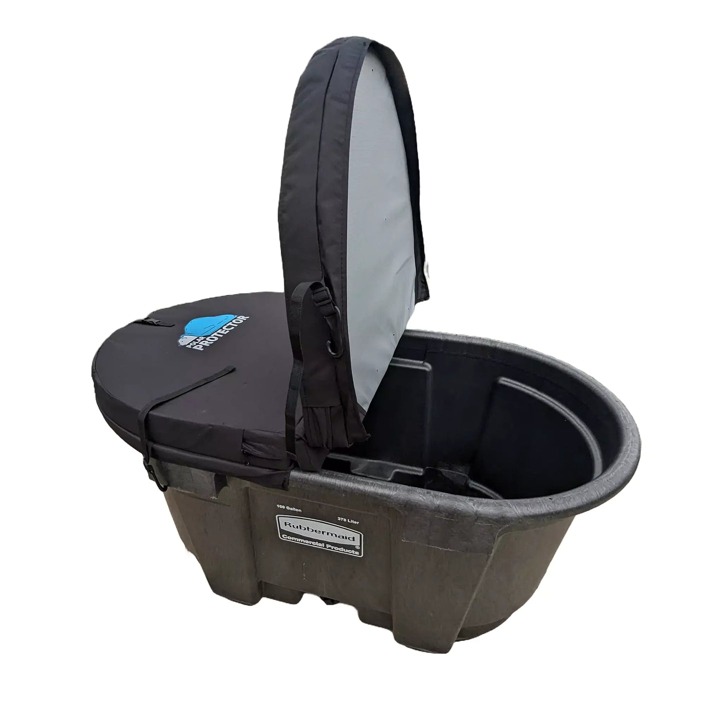 The patented hinged-lid design makes using and removing the insulated hard cold plunge tank cover a breeze.